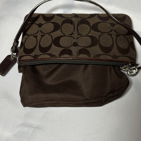 COACH Y2K Brown Snake Print Buckle Wristlet Clutch - Picture 8 of 11